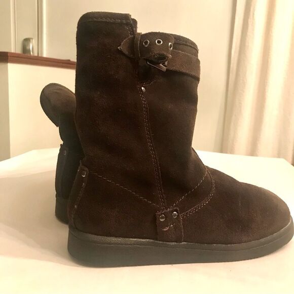 Marc Fisher MFerra Boots Brown leather winter insulated brown Shoes women’s 7 - Picture 2 of 9